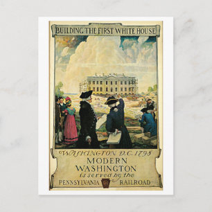 Carte Postale Annonce voyage vintage Washington DC
