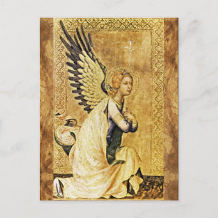 Carte Postale ANNONCIATION ANGEL Parchemin