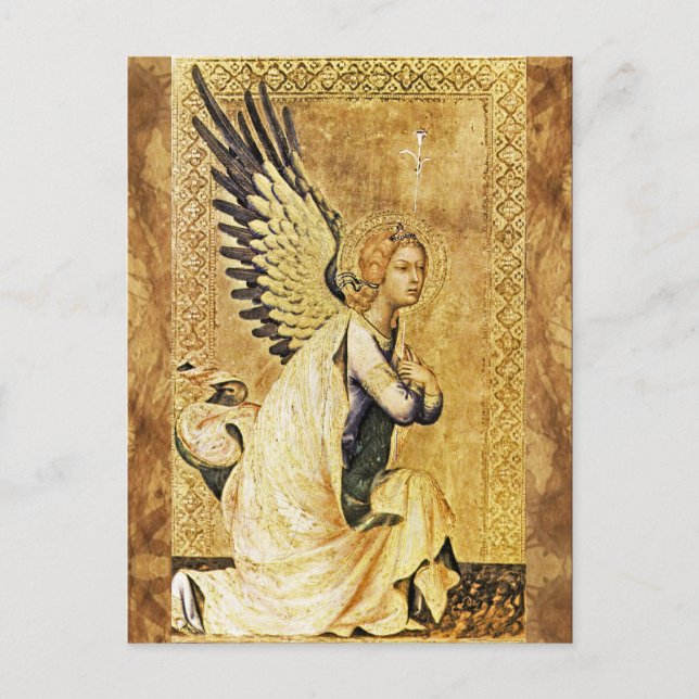 Carte Postale ANNONCIATION ANGEL Parchemin (Devant)