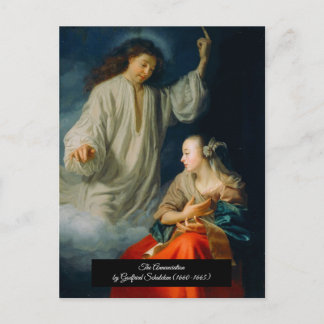 Carte Postale Annonciation de Godfried Schalcken