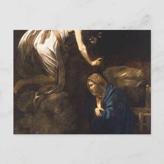 Carte Postale Annonciation Par Caravaggio (Devant)