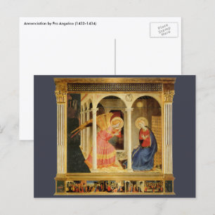 Carte Postale Annonciation par Fra Angelico, Beaux-arts de la Re