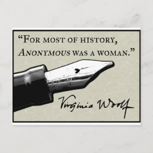 Carte Postale Anonymous était une femme