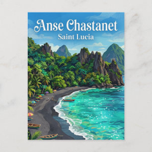 Carte Postale Anse Chastanet Sainte-Lucie