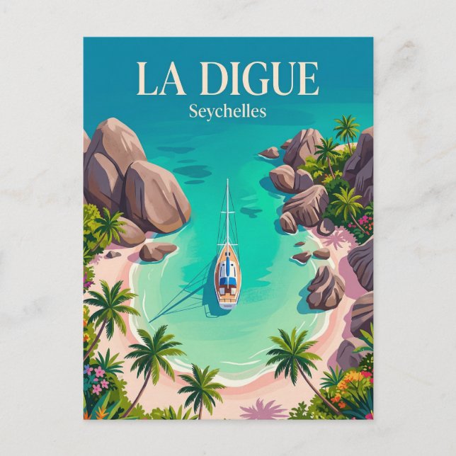 Carte Postale Anse Source d'Argent Seychelles (Devant)