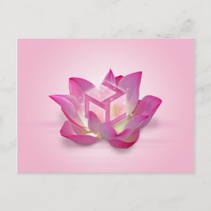 Carte Postale Antahkarana femelle dans Lotus Flower