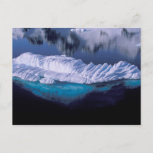 Carte Postale Antarctique, baie du Paradis. Iceberg dans cristal