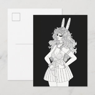 Carte Postale Anthro de lapin