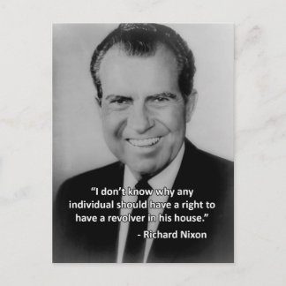 Carte postale anti-armes Richard Nixon