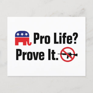 Carte Postale ANTI-AVORTEMENT ? Prouver - Interdire les armes d'