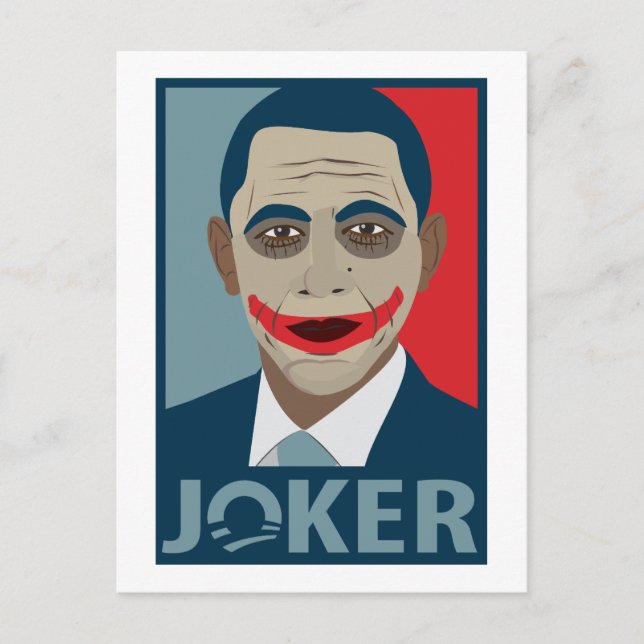 Carte Postale Anti-Obama Joker (Devant)