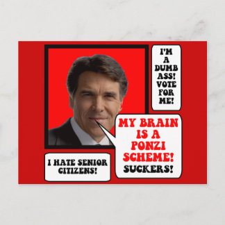 Carte Postale anti Rick Perry