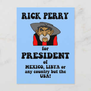 Carte Postale anti Rick Perry