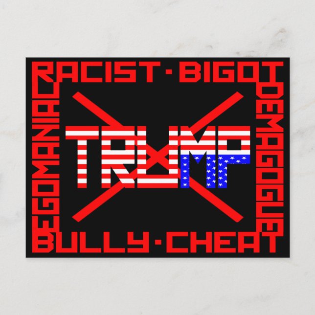 Carte Postale Anti Trump (Devant)