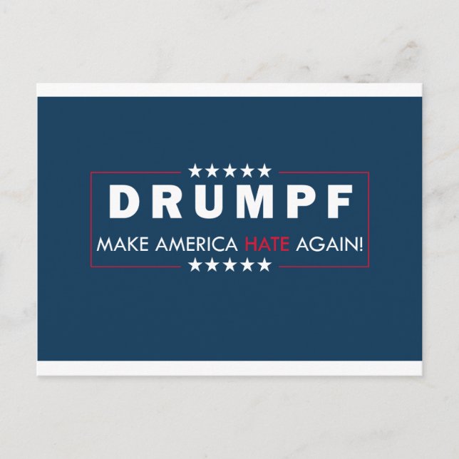 Carte Postale Anti-Trump (Devant)
