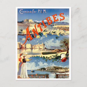 Carte Postale Antibes France voyage vintage