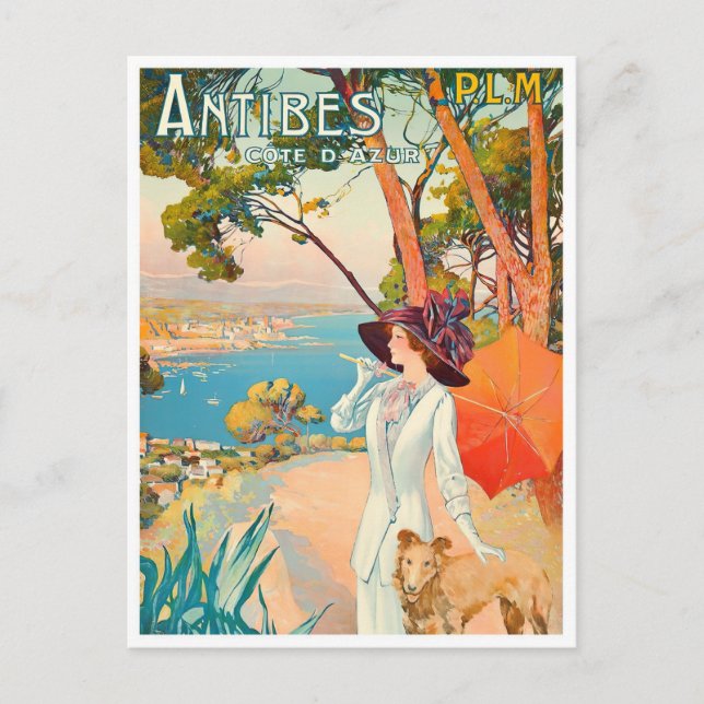 Carte Postale Antibes France voyage vintage (Devant)
