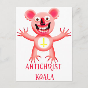 CARTE POSTALE ANTICHRIST KOALA