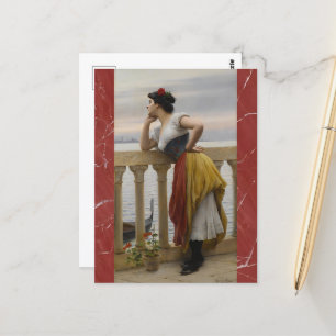 Carte Postale Anticipation par Eugene de Blaas, Art