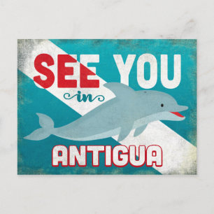 Carte Postale Antigua Dolphin