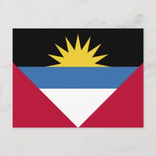 Carte Postale Antigua et Barbuda Flag