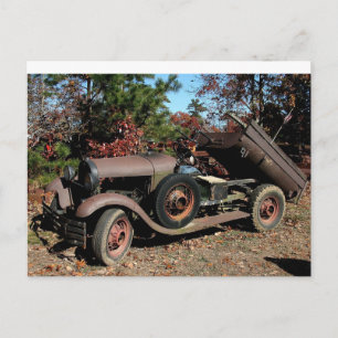 Carte postale Antique Camion Abandonnée
