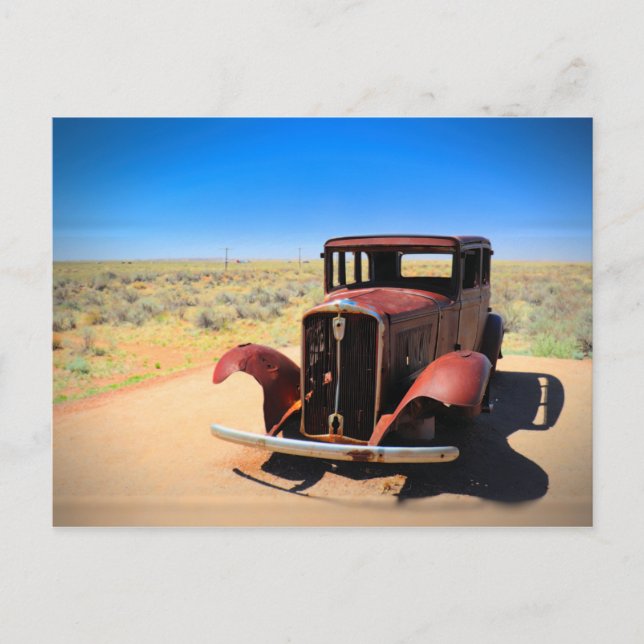 Carte Postale Antique Car on Historic Route 66 near Holbrook AZ (Devant)