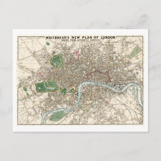 Carte postale antique de Londres (Devant)
