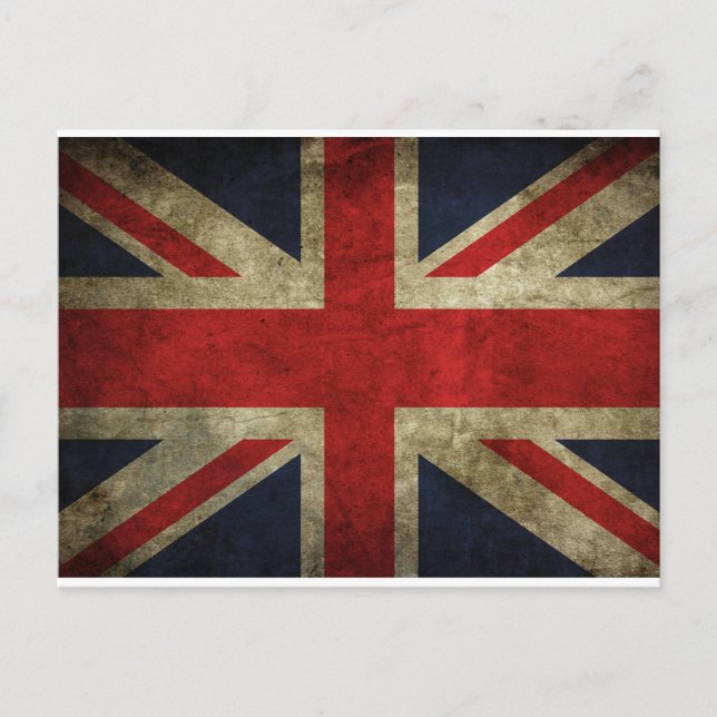 Carte Postale Antique drapeau britannique Union Jack britannique (Devant)