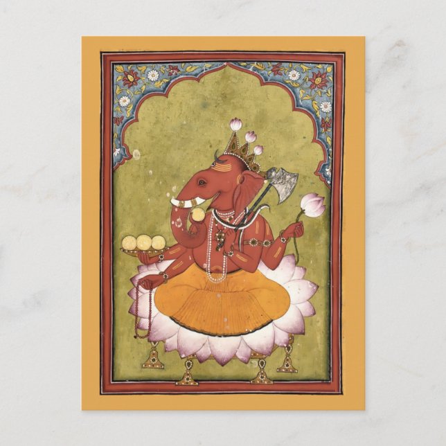 Carte Postale Antique Ganesh (Devant)
