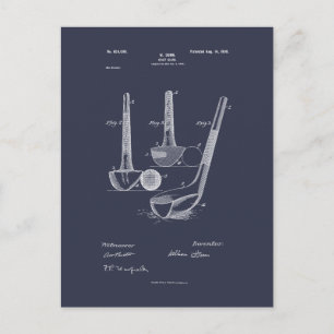 Carte Postale Antique Golf Club 1900, Brevet