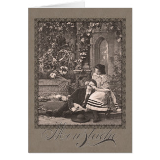Carte postale antique romantique drôle de