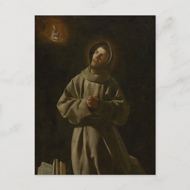 Carte Postale Antoine de Padoue (Francisco de Zurbarán, 1627-30) (Devant)