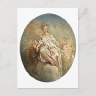 Carte Postale Antoine Watteau Ceres (été) c1717-1718