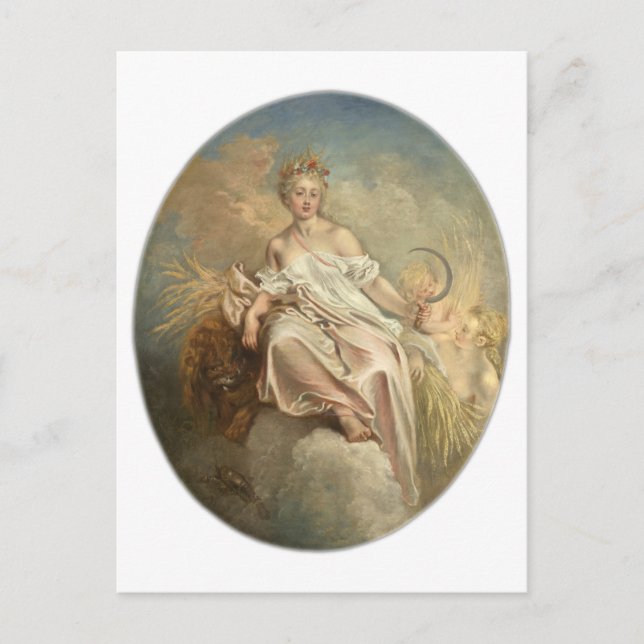 Carte Postale Antoine Watteau Ceres (été) c1717-1718 (Devant)