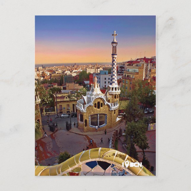 Carte Postale Antoni Gaudi's Park Güell (Devant)