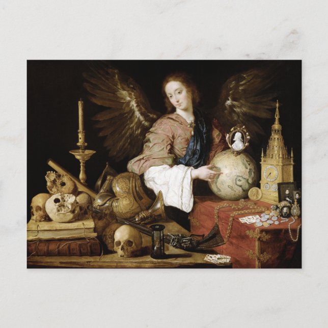 Carte Postale Antonio de Pereda Allégorie de Vanity (Devant)