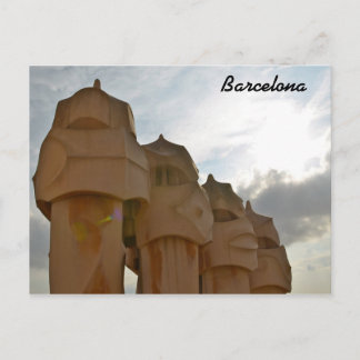 Carte postale Antonio Gaudi, Barcelone