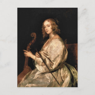 Carte Postale Antoon van Dyck - Portrait de Mary Ruthven femme d