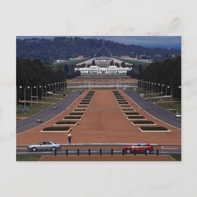 Carte Postale Anzac Parade et Parlement House, Canberra, Thomas (Devant)