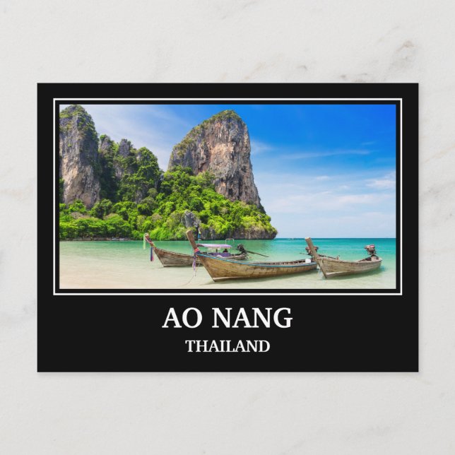 Carte Postale Ao Nang Thaïlande (Devant)
