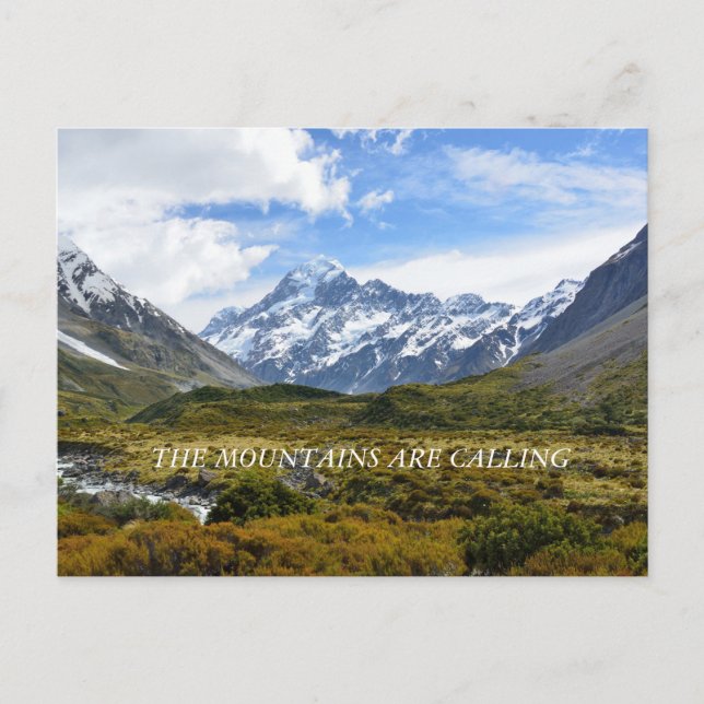 Carte Postale Aoraki/Mount Cook Nouvelle-Zélande (Devant)