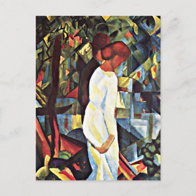 Carte Postale août Macke : Couple in the Woods, (Devant)