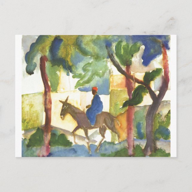 Carte Postale Août Macke - Donkey Rider 1914 Eselreiter (Devant)