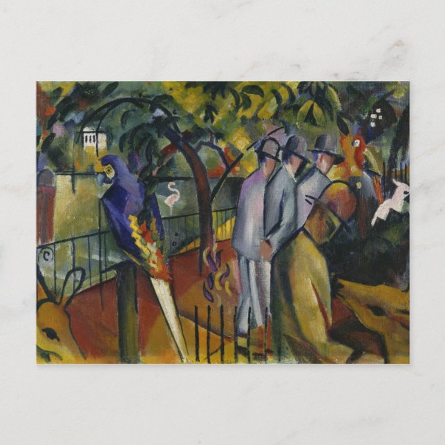 Carte Postale Août Macke | Jardin zoologique I (Devant)