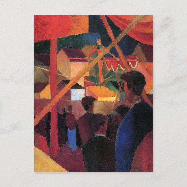 Carte Postale Août Macke - Marcheur de traction (Devant)