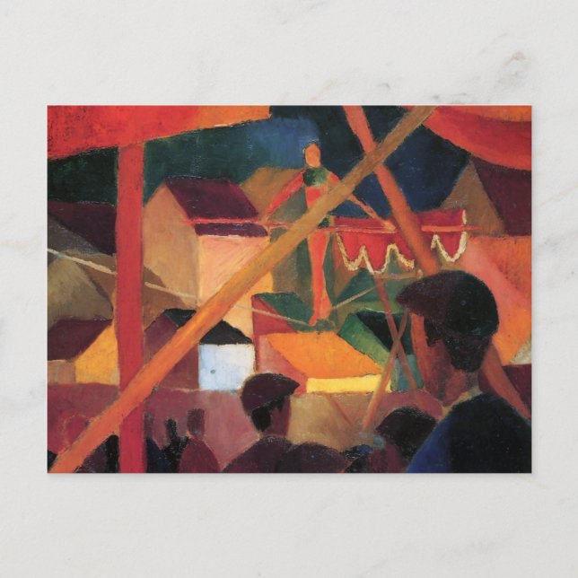 Carte Postale Août Macke - Marcheur de traction (Devant)