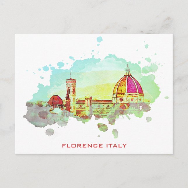 Carte Postale *~* AP12 Florence Italie Firenze Italie Artsy (Devant)