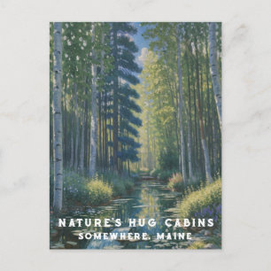 Carte Postale *~* AP49 Nature Maine Forest Woods Water Lilies