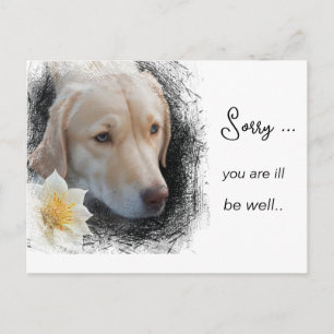Carte Postale *~ AP61 Cheveux courts tristes Fleur de chien Mala